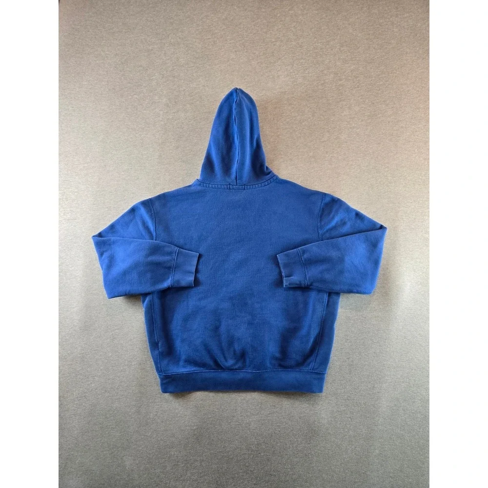 Polo Ralph Lauren Full Zip Hoodie Mens XL Blue Embroidered Pony Waffle Hood